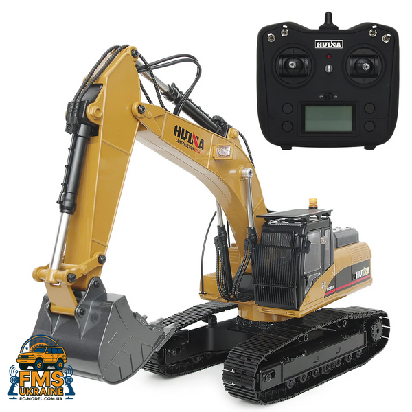 Радіокерована модель Huina 1580 RC екскаватор 1:14 RTR h1580 фото