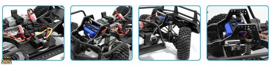 Машинка на радіокеруванні RGT INTRUDER 1:10 Toyota Land Cruiser 71 RC Rock Crawler RTR сірий EX86190G фото