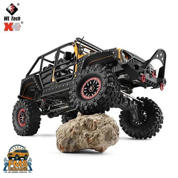 Машинка на радіокеруванні WLtoys 104026 Jeep Rubicon 1:10 4WD RTR жовтий 104026 yellow фото