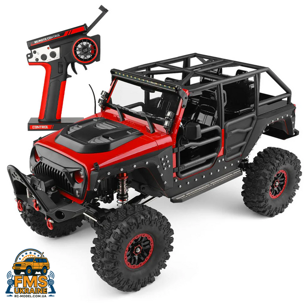 Машинка на радіокеруванні WLtoys 104026 Jeep Rubicon 1:10 4WD RTR червоний 104026 red фото