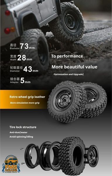 Машинка на радіокеруванні MN99S LAND ROVER DEFENDER 90 1:12 PRO версія  MN99S фото