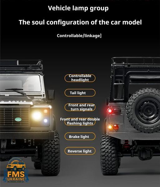 Машинка на радіокеруванні MN99S LAND ROVER DEFENDER 90 1:12 PRO версія  MN99S фото