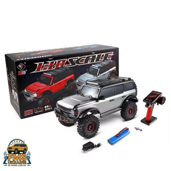 Машинка на радіокеруванні WLtoys 104020 Bronco RTR 1:10 4WD сірий 104020 grey фото