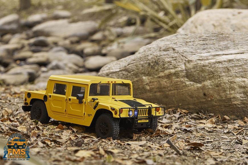Машинка на радіокеруванні FMS 1:12 HUMMER RTR Жовтий FMS11261RSYL фото