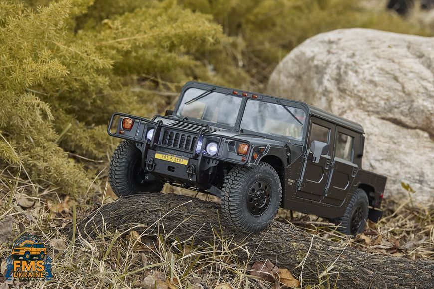 Машинка на радіокеруванні FMS 1:12 HUMMER RTR Жовтий FMS11261RSYL фото