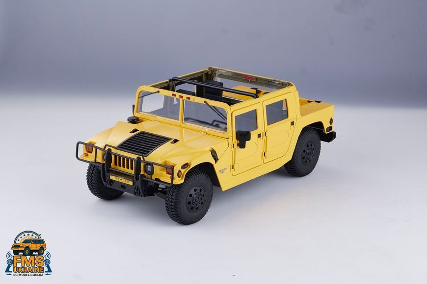 Машинка на радіокеруванні FMS 1:12 HUMMER RTR Жовтий FMS11261RSYL фото