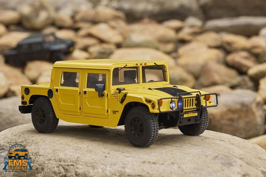 Машинка на радіокеруванні FMS 1:12 HUMMER RTR Жовтий FMS11261RSYL фото