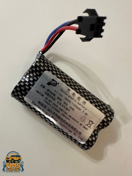 Акумулятор Li-ion 18650/1200mAh 7.4V для моделей MN82 MN128 MN78 MN99S MN168 7.4V  0037 фото