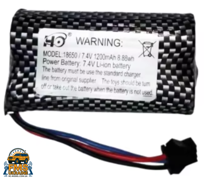 Акумулятор Li-ion 18650/1200mAh 7.4V для моделей MN82 MN128 MN78 MN99S MN168 7.4V  0037 фото