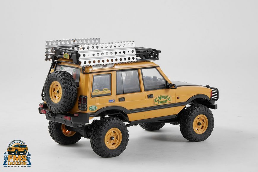 Машинка на радіокеруванні FMS 1:24 FCX24M Land Rover DISCOVERY Camel Trophy Edition RTR FMS12483RTRYL фото