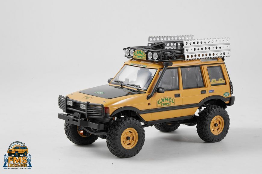 Машинка на радіокеруванні FMS 1:24 FCX24M Land Rover DISCOVERY Camel Trophy Edition RTR FMS12483RTRYL фото