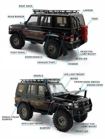 RGT 1:10 EX86190 Toyota Land Cruiser 76