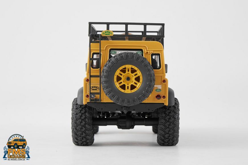 Машинка на радіокеруванні FMS 1:24 FCX24M Land Rover DEFENDER 110 Camel Trophy Edition RTR  FMS12482RTRYL фото