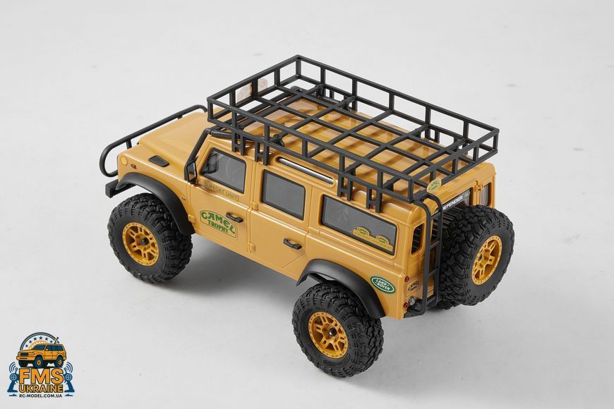 Машинка на радіокеруванні FMS 1:24 FCX24M Land Rover DEFENDER 110 Camel Trophy Edition RTR  FMS12482RTRYL фото