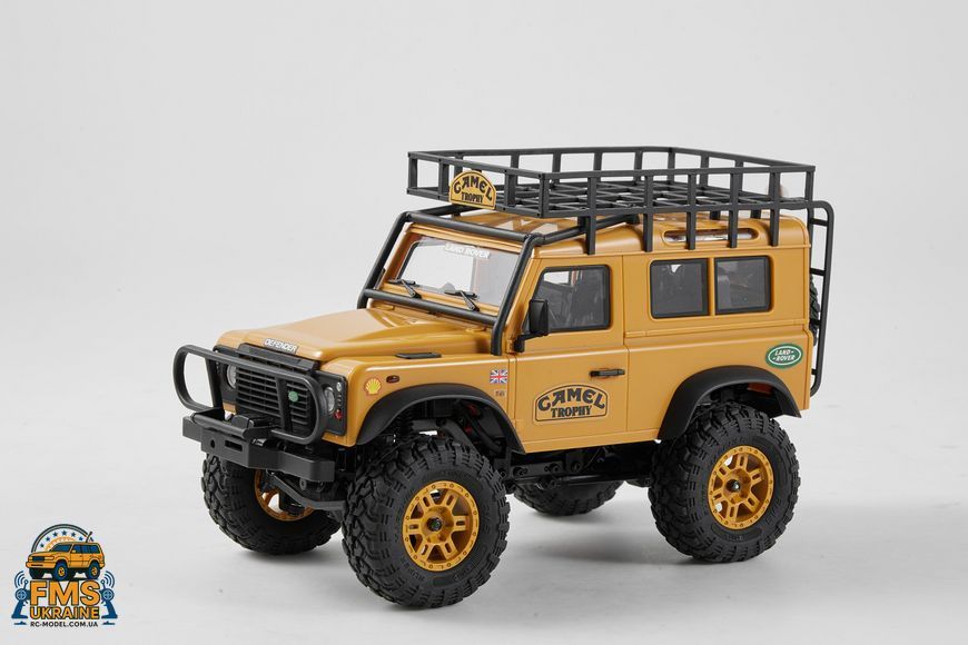 Машинка на радіокеруванні FMS 1:24 FCX24M Land Rover DEFENDER 90 Camel Trophy Edition RTR  FMS12491RTRYL фото