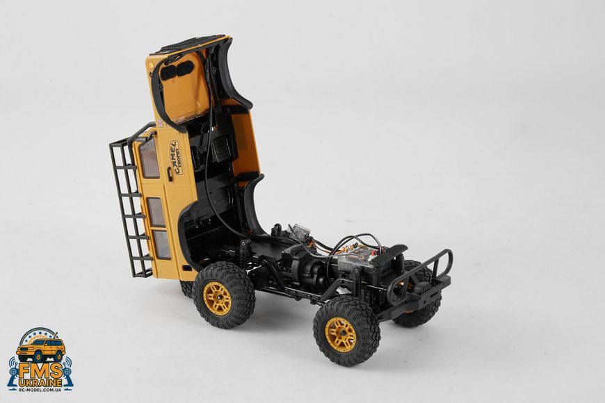 Машинка на радіокеруванні FMS 1:24 FCX24M Land Rover DEFENDER 90 Camel Trophy Edition RTR  FMS12491RTRYL фото