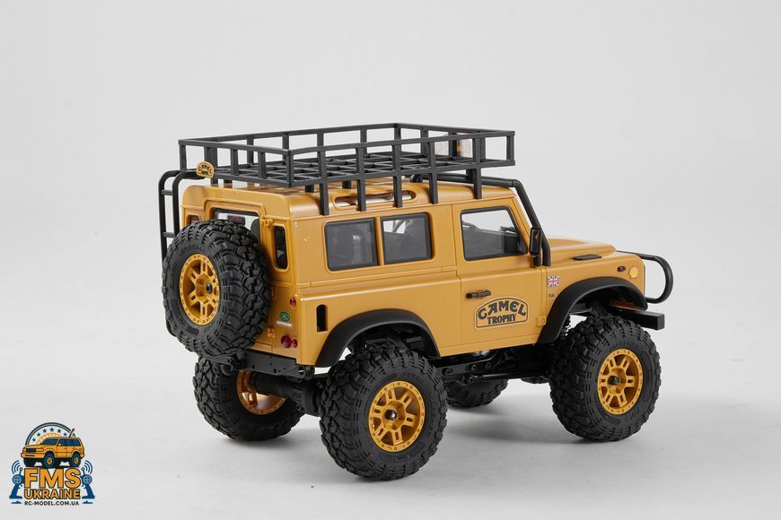 Машинка на радіокеруванні FMS 1:24 FCX24M Land Rover DEFENDER 90 Camel Trophy Edition RTR  FMS12491RTRYL фото
