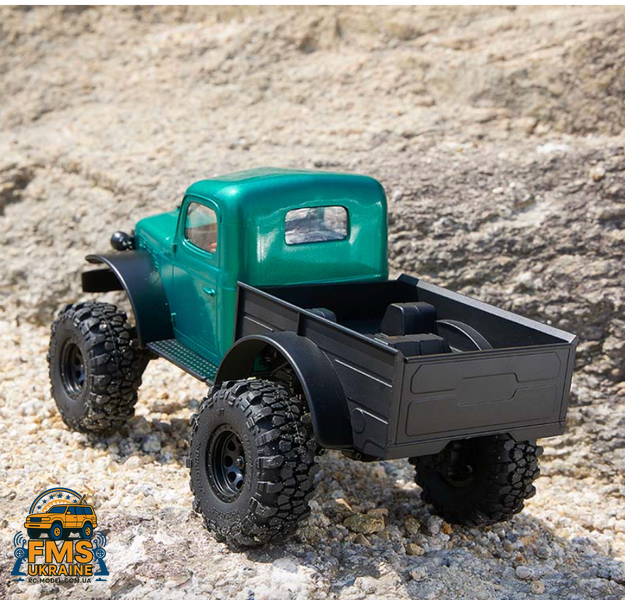 Машинка на радіокеруванн БЕЗКОЛЕКТОРНА PRO ВЕРСІЯ FMS 1:24 FCX24 Power Wagon Brushless RTR PRO VERSION FMS12401RTRGN-BL фото