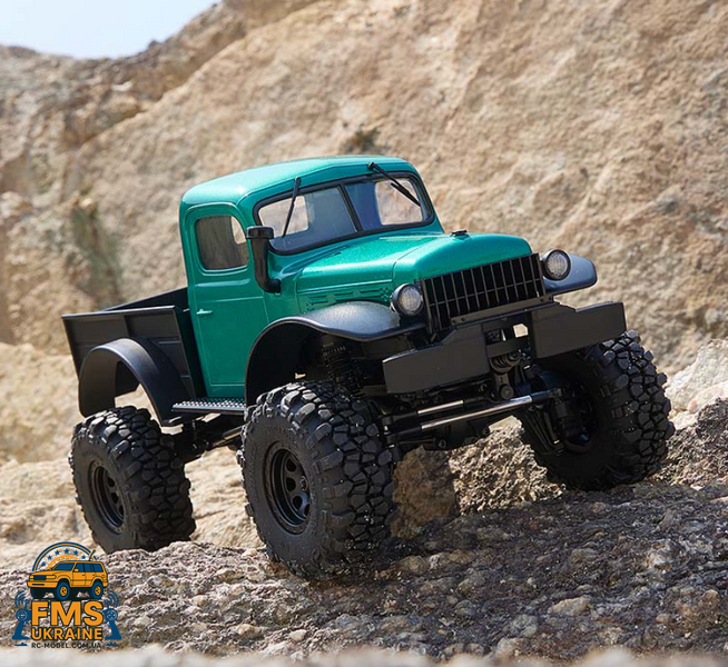 Машинка на радіокеруванн БЕЗКОЛЕКТОРНА PRO ВЕРСІЯ FMS 1:24 FCX24 Power Wagon Brushless RTR PRO VERSION FMS12401RTRGN-BL фото