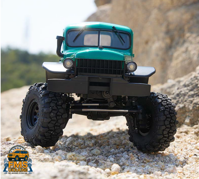 Машинка на радіокеруванн БЕЗКОЛЕКТОРНА PRO ВЕРСІЯ FMS 1:24 FCX24 Power Wagon Brushless RTR PRO VERSION FMS12401RTRGN-BL фото