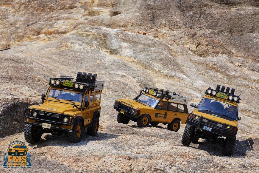 Машинка на радіокеруванні FMS FCX10 1:10 Land Rover Range ROVER RTR Yellow  FMS11044RSYL-SP фото