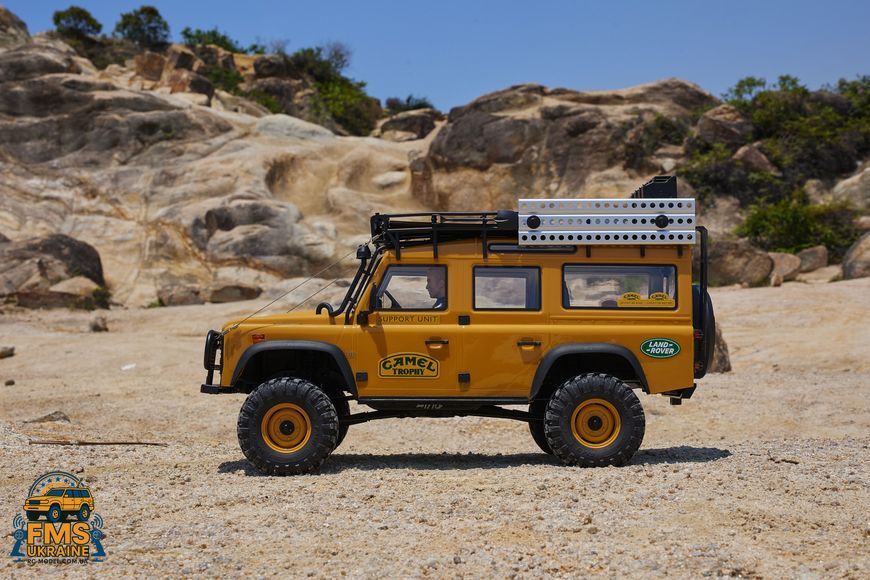 Машинка на радіокеруванні FMS FCX10 1:10 Land Rover Range ROVER RTR Yellow  FMS11044RSYL-SP фото