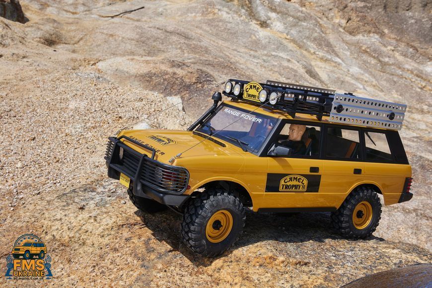 Машинка на радіокеруванні FMS FCX10 1:10 Land Rover Range ROVER RTR Yellow  FMS11044RSYL-SP фото