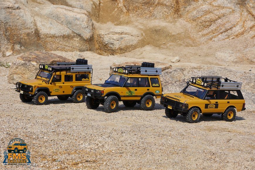 Машинка на радіокеруванні FMS FCX10 1:10 Land Rover Range ROVER RTR Yellow  FMS11044RSYL-SP фото