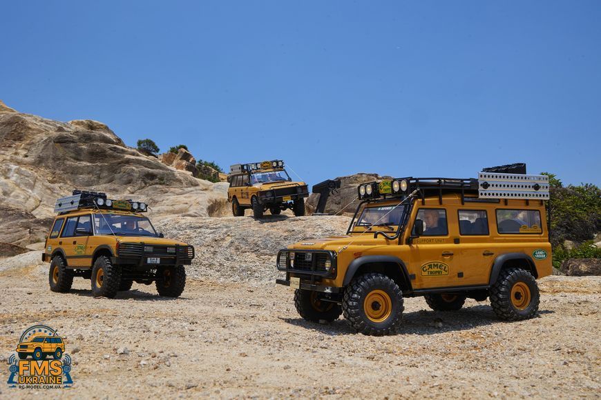 Машинка на радіокеруванні FMS FCX10 1:10 Land Rover Range ROVER RTR Yellow  FMS11044RSYL-SP фото