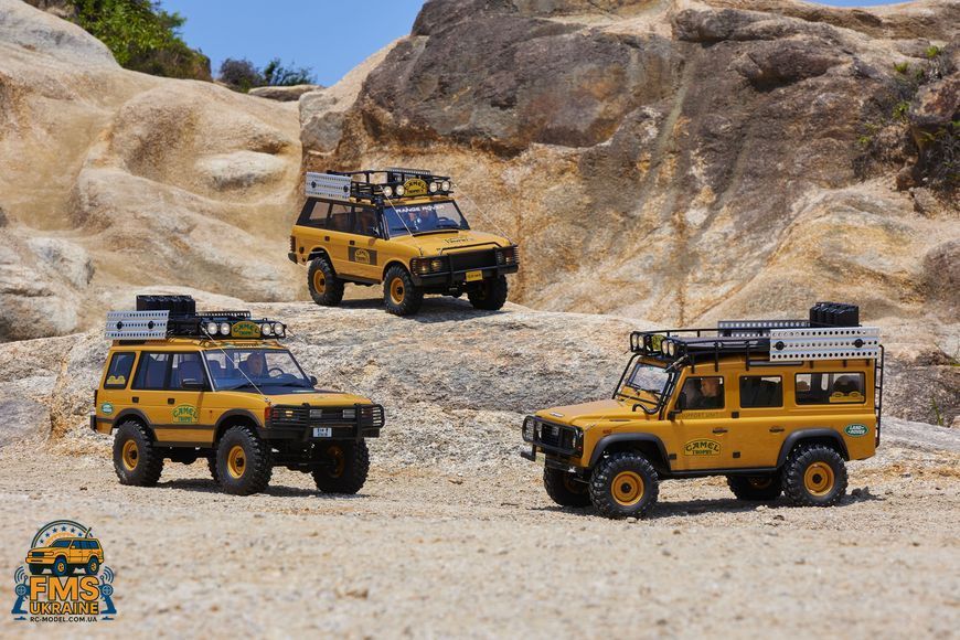 Машинка на радіокеруванні FMS FCX10 1:10 Land Rover Range ROVER RTR Yellow  FMS11044RSYL-SP фото