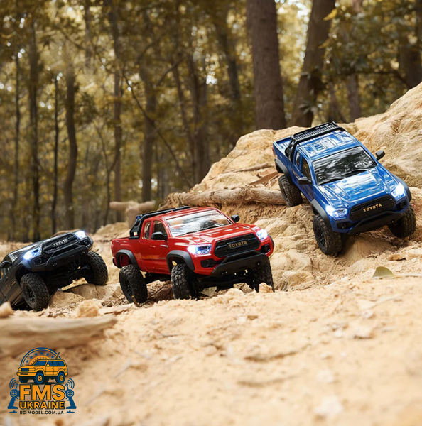 Машинка на радіокеруванні FMS 1:24 FCX24M Toyota Tacoma RTR сірий  FMS12451RTRGY фото