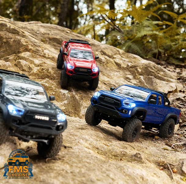 Машинка на радіокеруванні FMS 1:24 FCX24M Toyota Tacoma RTR сірий  FMS12451RTRGY фото