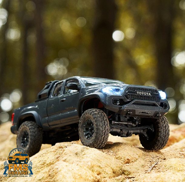 Машинка на радіокеруванні FMS 1:24 FCX24M Toyota Tacoma RTR сірий  FMS12451RTRGY фото