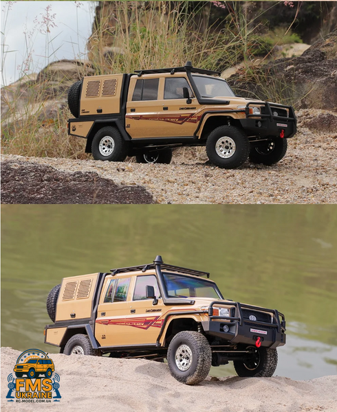 Машинка на радіокеруванні RGT EX86160 1:10 Toyota Land Cruiser 79 жовтий (бежевий) EX86160 фото