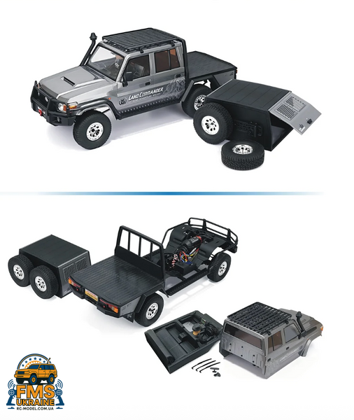 Машинка на радіокеруванні RGT EX86160 1:10 Toyota Land Cruiser 79 жовтий (бежевий) EX86160 фото