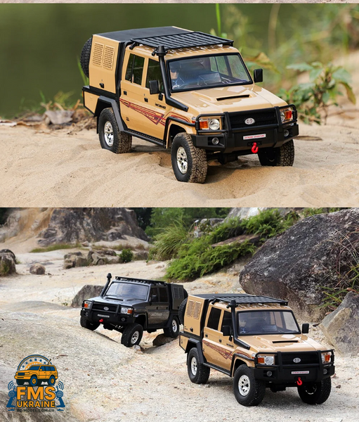 Машинка на радіокеруванні RGT EX86160 1:10 Toyota Land Cruiser 79 жовтий (бежевий) EX86160 фото