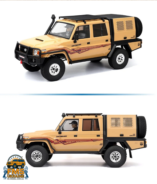 Машинка на радіокеруванні RGT EX86160 1:10 Toyota Land Cruiser 79 жовтий (бежевий) EX86160 фото