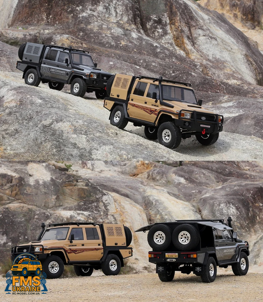 Машинка на радіокеруванні RGT EX86160 1:10 Toyota Land Cruiser 79 жовтий (бежевий) EX86160 фото