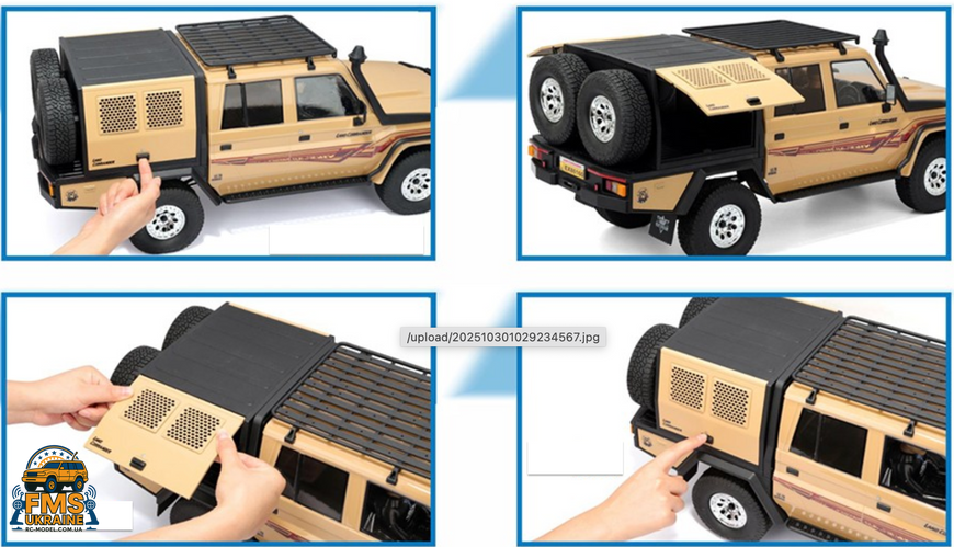 Машинка на радіокеруванні RGT EX86160 1:10 Toyota Land Cruiser 79 жовтий (бежевий) EX86160 фото