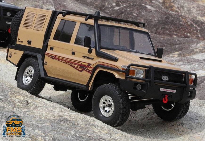 Машинка на радіокеруванні RGT EX86160 1:10 Toyota Land Cruiser 79 жовтий (бежевий) EX86160 фото