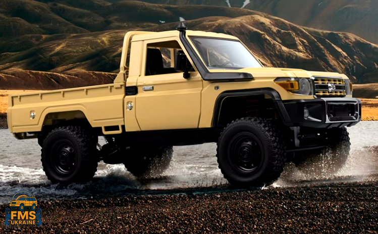Машинка на радіокеруванні MN82 Toyota Land Cruiser 79 1:12 Бежевий (YELLOW WHITE) MN82-YL фото