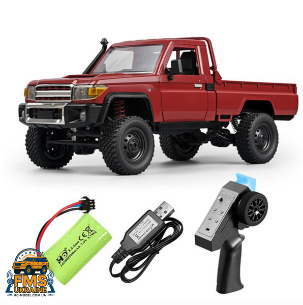 Машинка на радіокеруванні MN82 Toyota Land Cruiser 79 1:12 Червоний MN82-R фото