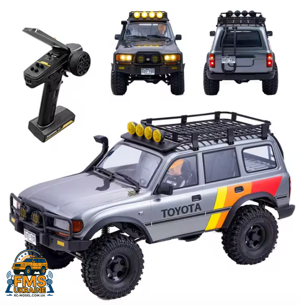 Машинка на радіокеруванні FMS 1:10 FCX10 LC80 Toyota Land Cruiser 80 RTR FMS11042RSGY-SP фото