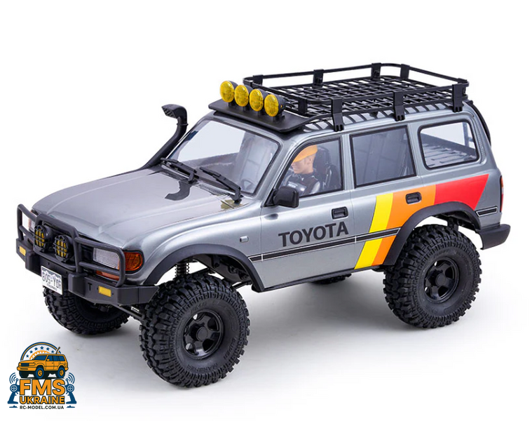 Машинка на радіокеруванні FMS 1:10 FCX10 LC80 Toyota Land Cruiser 80 RTR FMS11042RSGY-SP фото