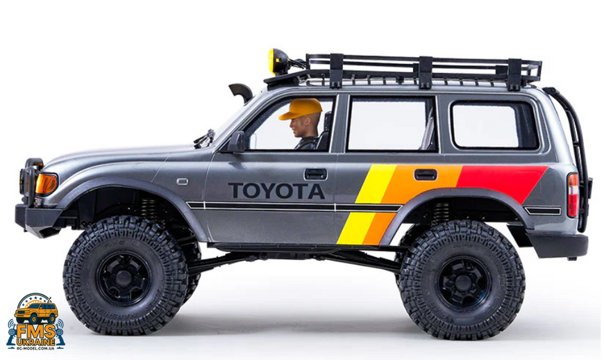 Машинка на радіокеруванні FMS 1:10 FCX10 LC80 Toyota Land Cruiser 80 RTR FMS11042RSGY-SP фото