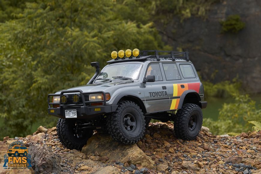 Машинка на радіокеруванні FMS 1:10 FCX10 LC80 Toyota Land Cruiser 80 RTR FMS11042RSGY-SP фото
