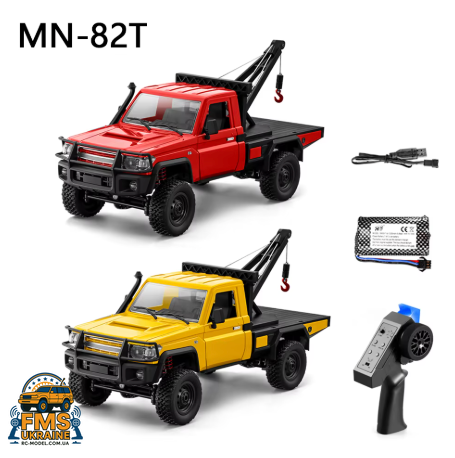 Машинка на радіокеруванні MN82T Toyota Land Cruiser 79 1:12 Жовтий MN82T-YLW фото