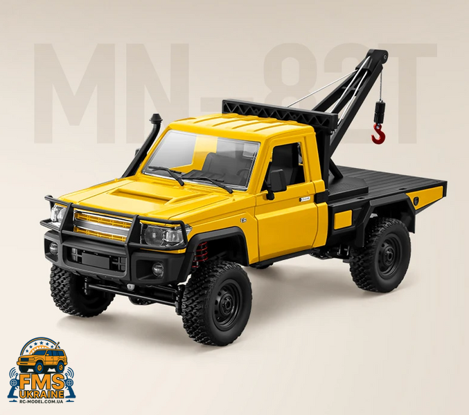 Машинка на радіокеруванні MN82T Toyota Land Cruiser 79 1:12 Жовтий MN82T-YLW фото