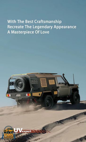 Машинка на радіокеруванні MN82 Toyota LC79 1:12 PRO версія чорний колір MN82-B фото