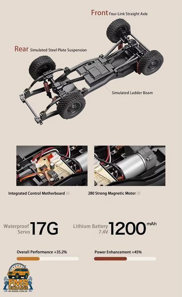 Машинка на радіокеруванні MN82 Toyota LC79 1:12 PRO версія чорний колір MN82-B фото